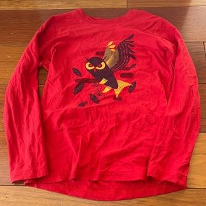 Tea Collection size 7 owl shirt